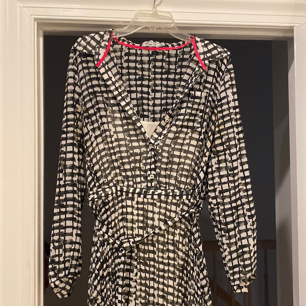 Eliza J checkered dress
